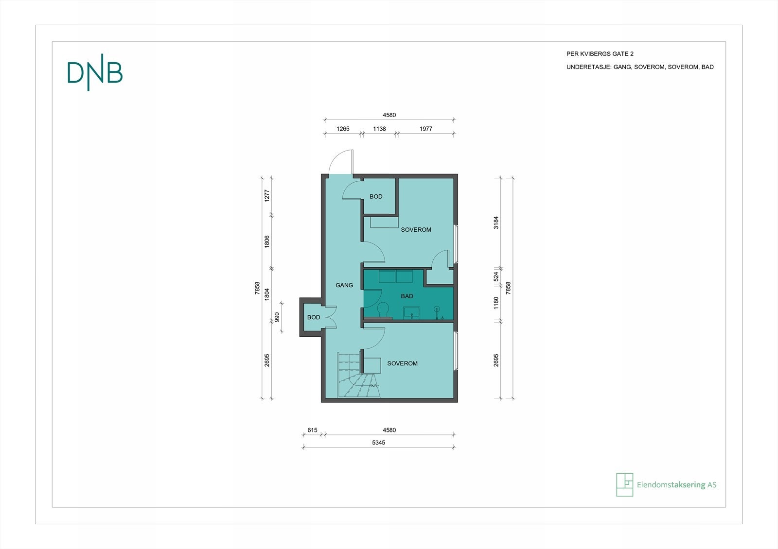 Planskisse underetasje Galleribilde