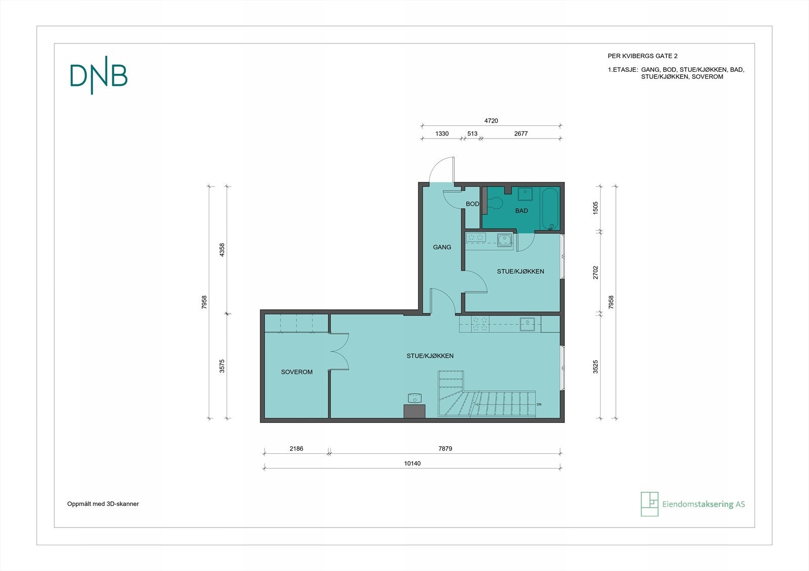Planskisse plan 1 Galleribilde