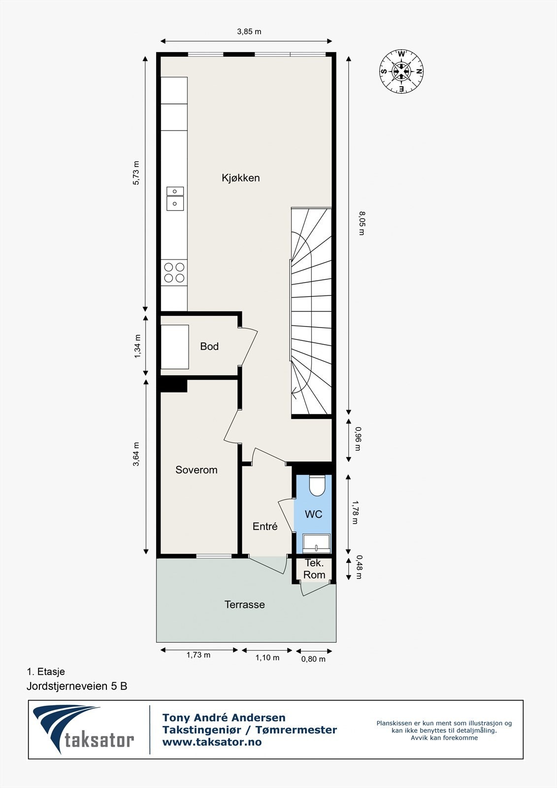 Plantegning 1.etasje Galleribilde