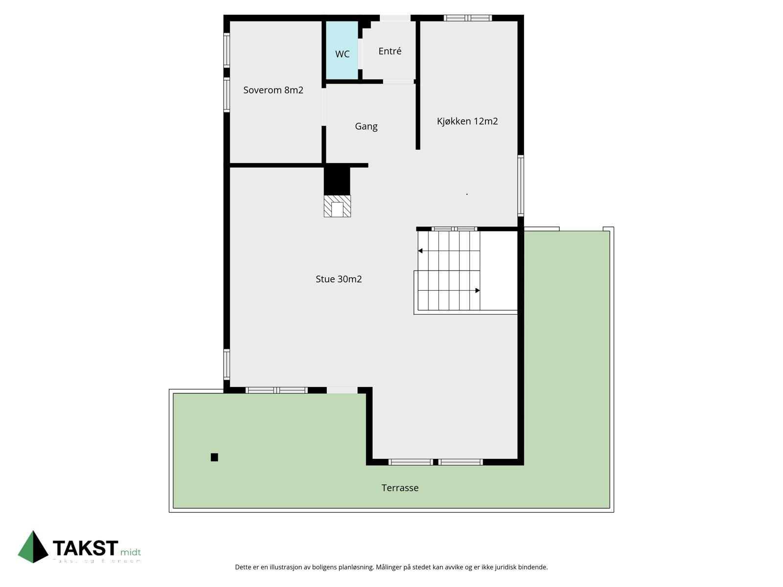 Planskisse 1.etg. Galleribilde