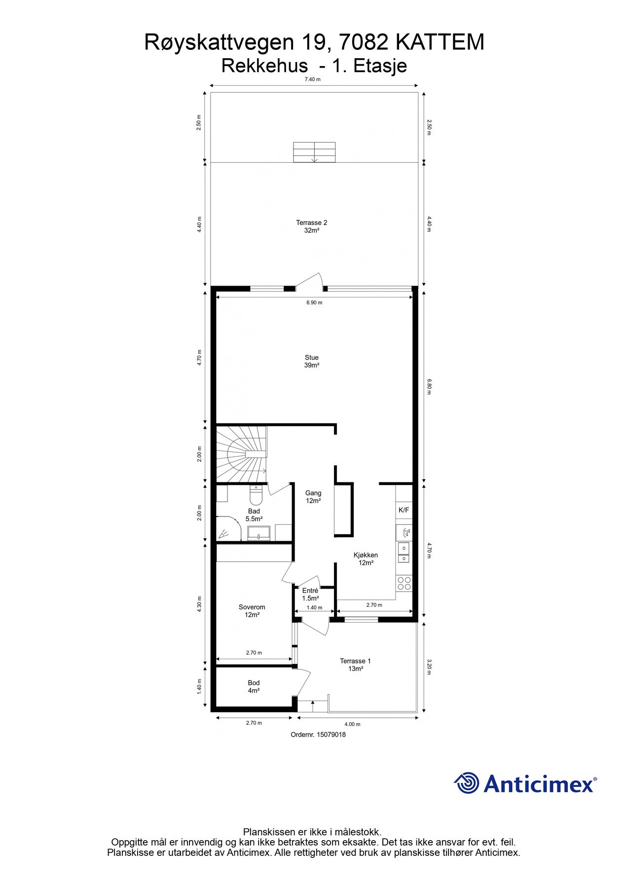 Planskisse 1.etasje. Galleribilde