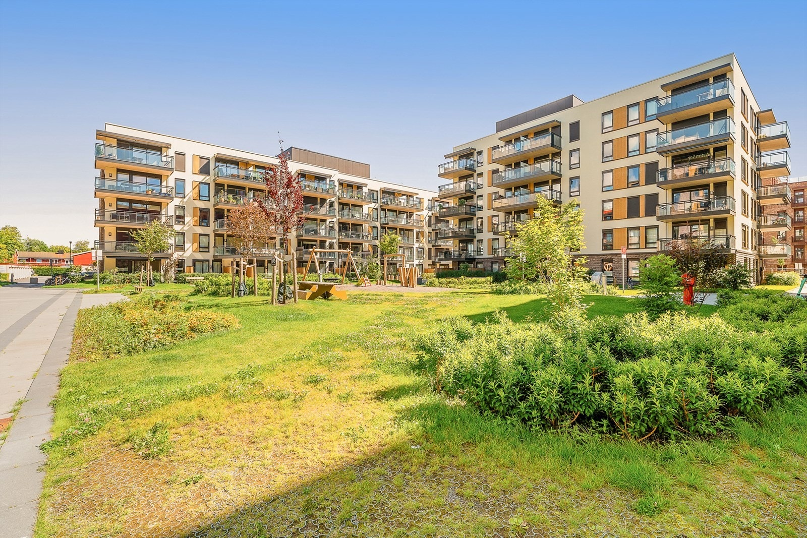 Det er felles takterrasse for beboerne. Galleribilde