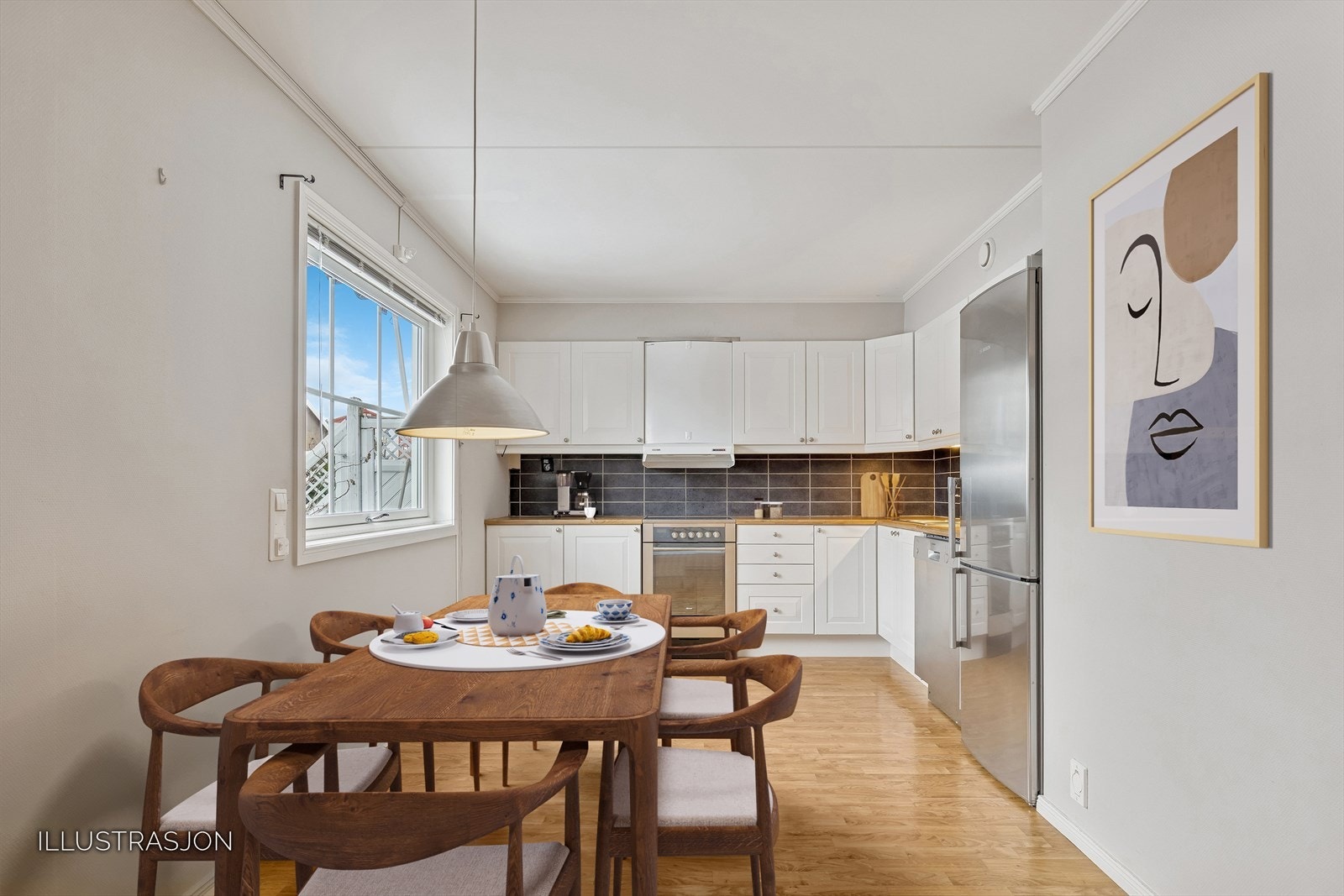 Kjøkken- Illustrasjon Galleribilde