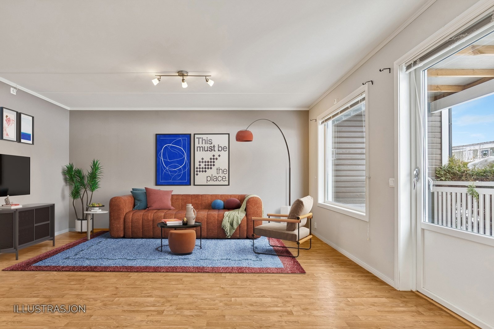 Stue- Illustrasjon Galleribilde