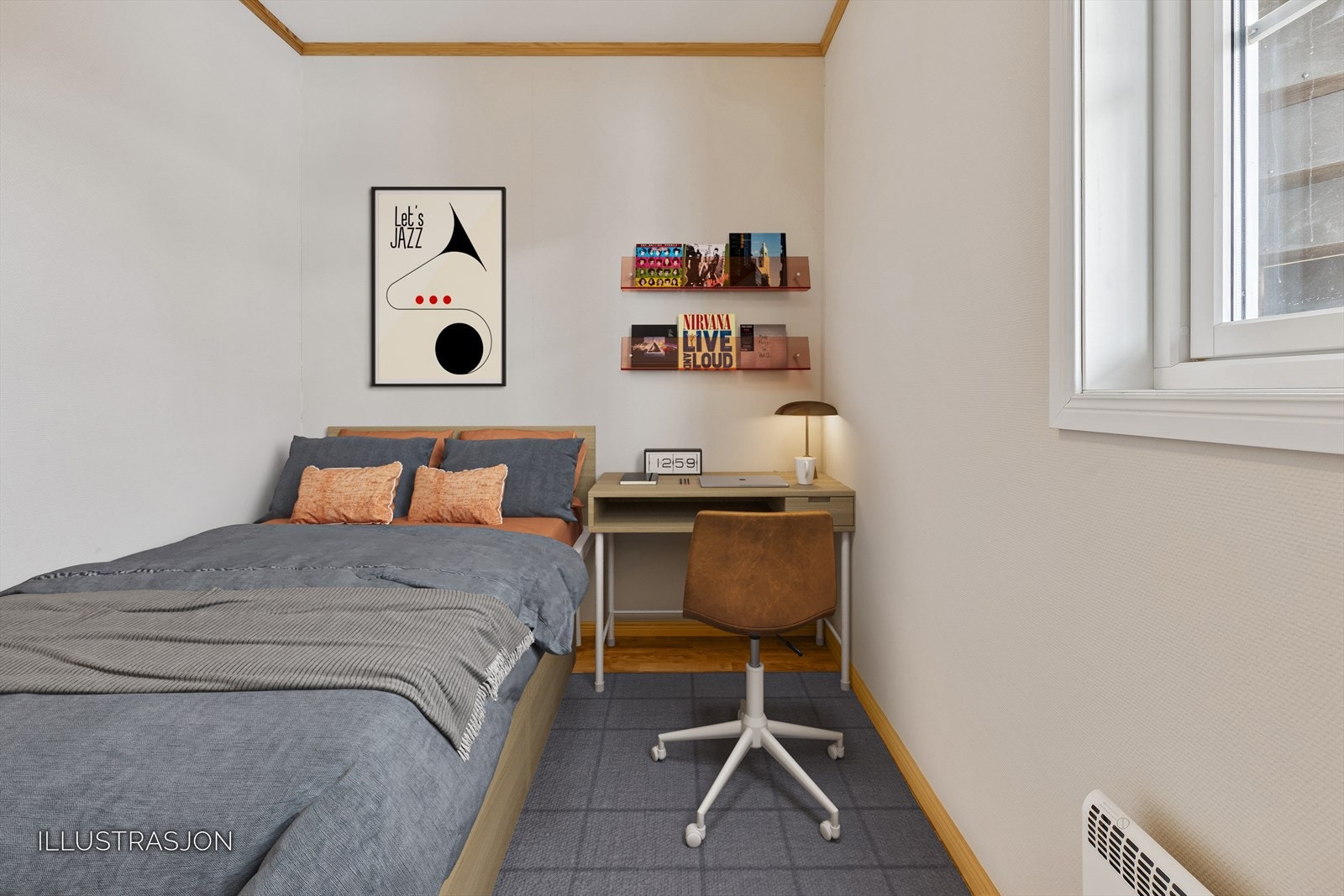 Soverom- Illustrasjon Galleribilde