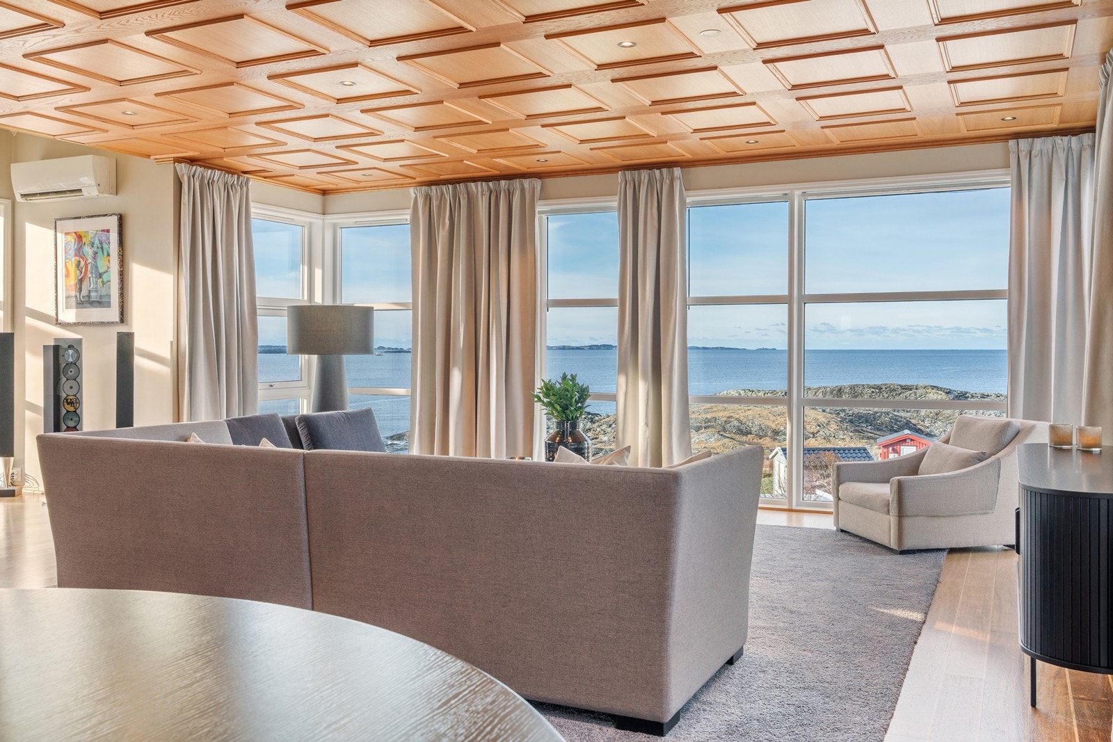 Salong i stue med fantastisk utsikt Galleribilde