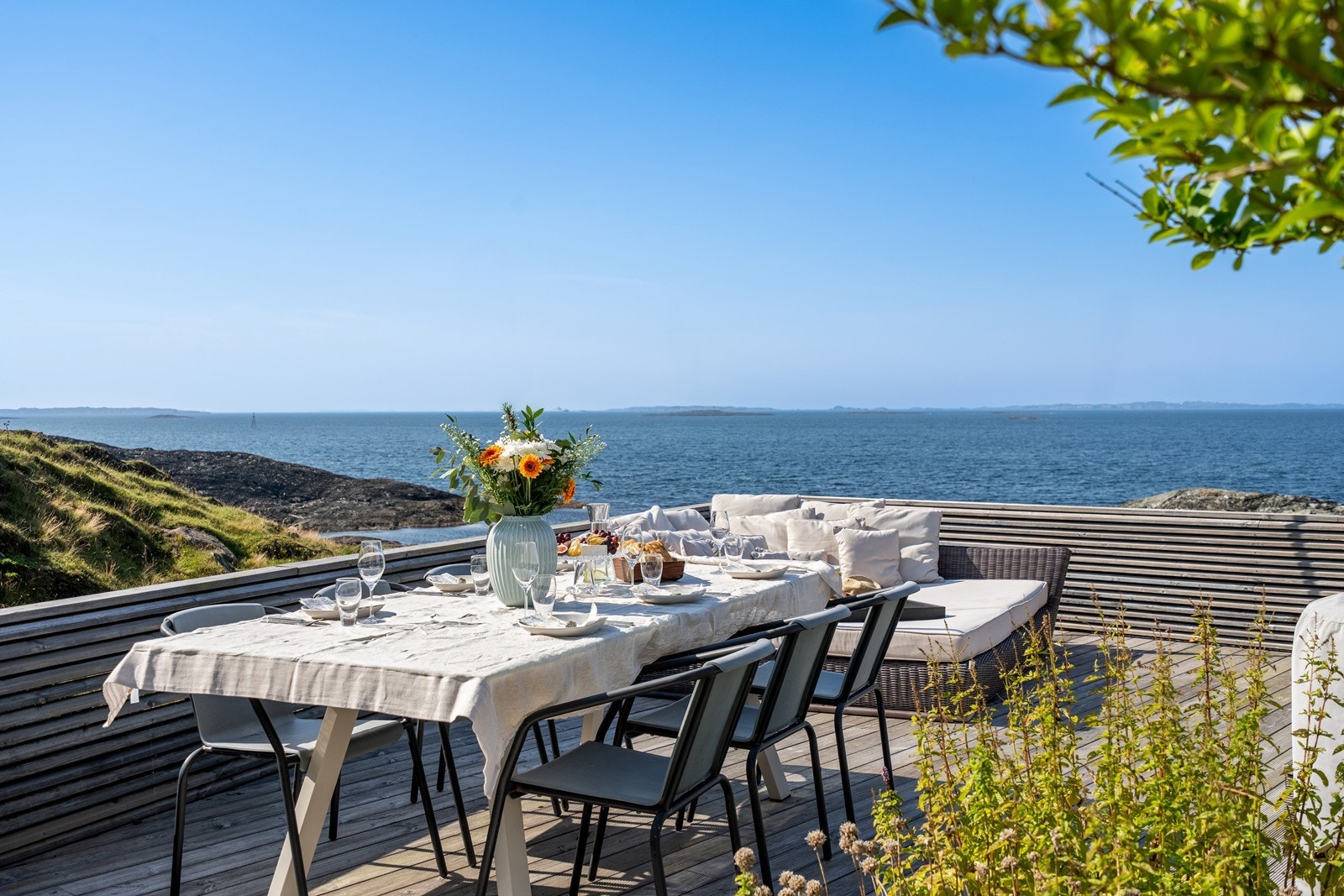 Idyll i strandkanten Galleribilde