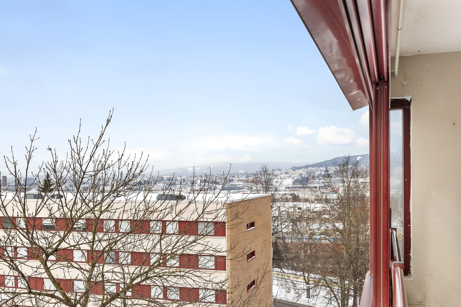 Flott utsikt fra balkongen Galleribilde