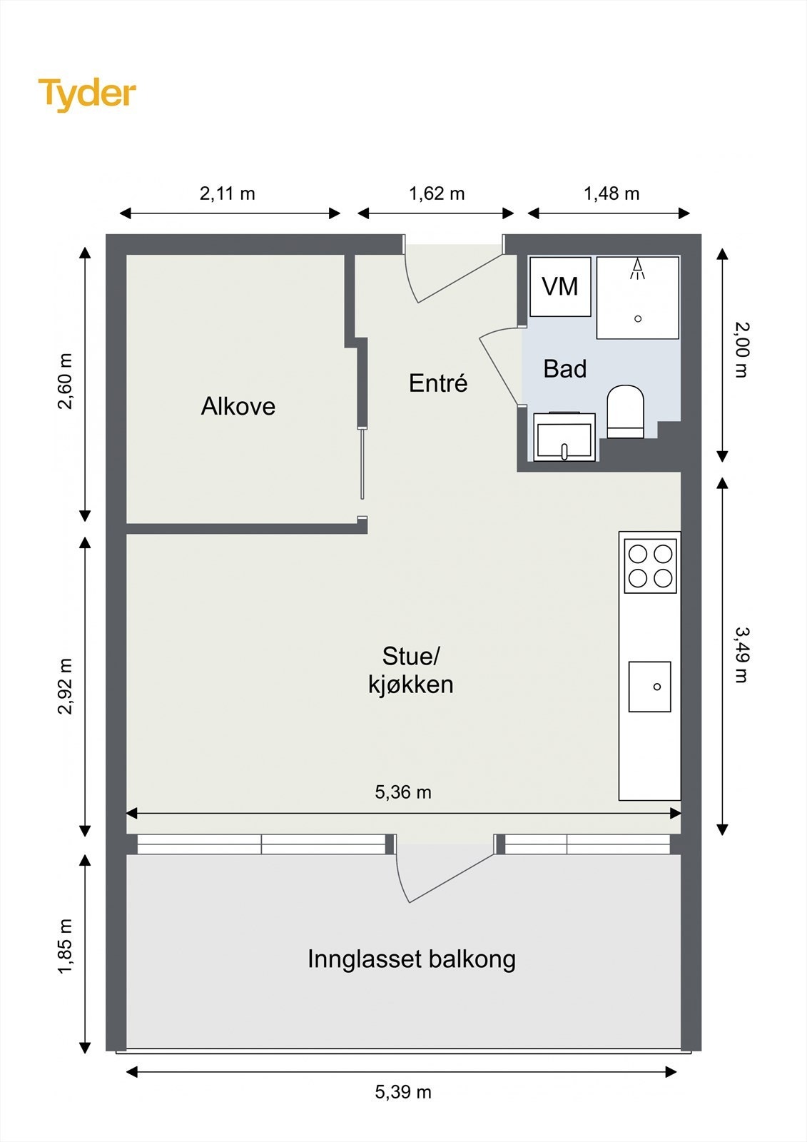 Plantegning 4.etg Galleribilde