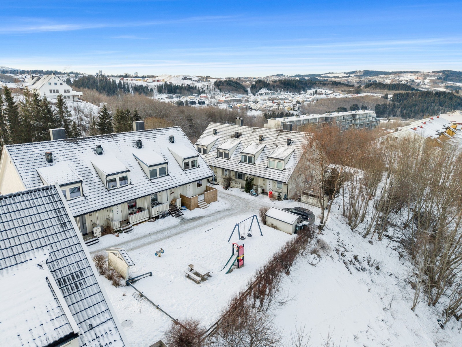 Dronebilde Nordslettvegen Galleribilde