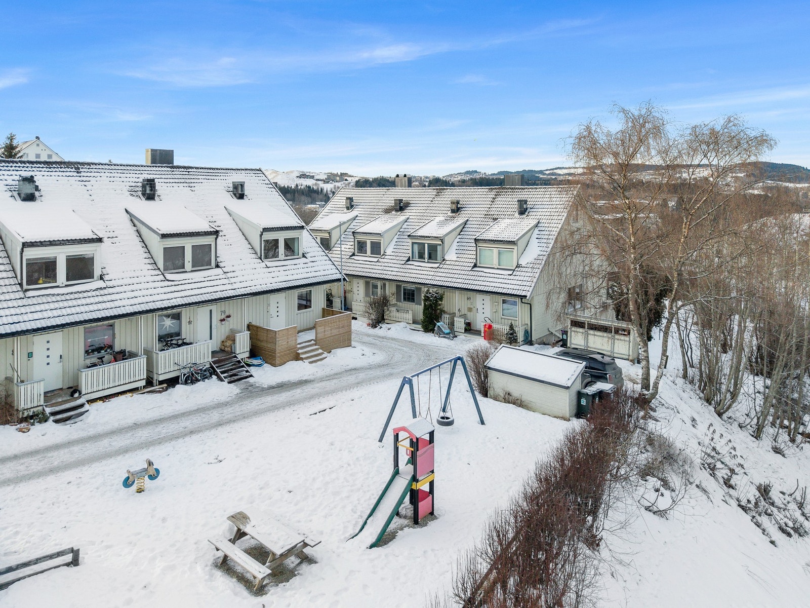 Dronebilde Nordslettvegen Galleribilde