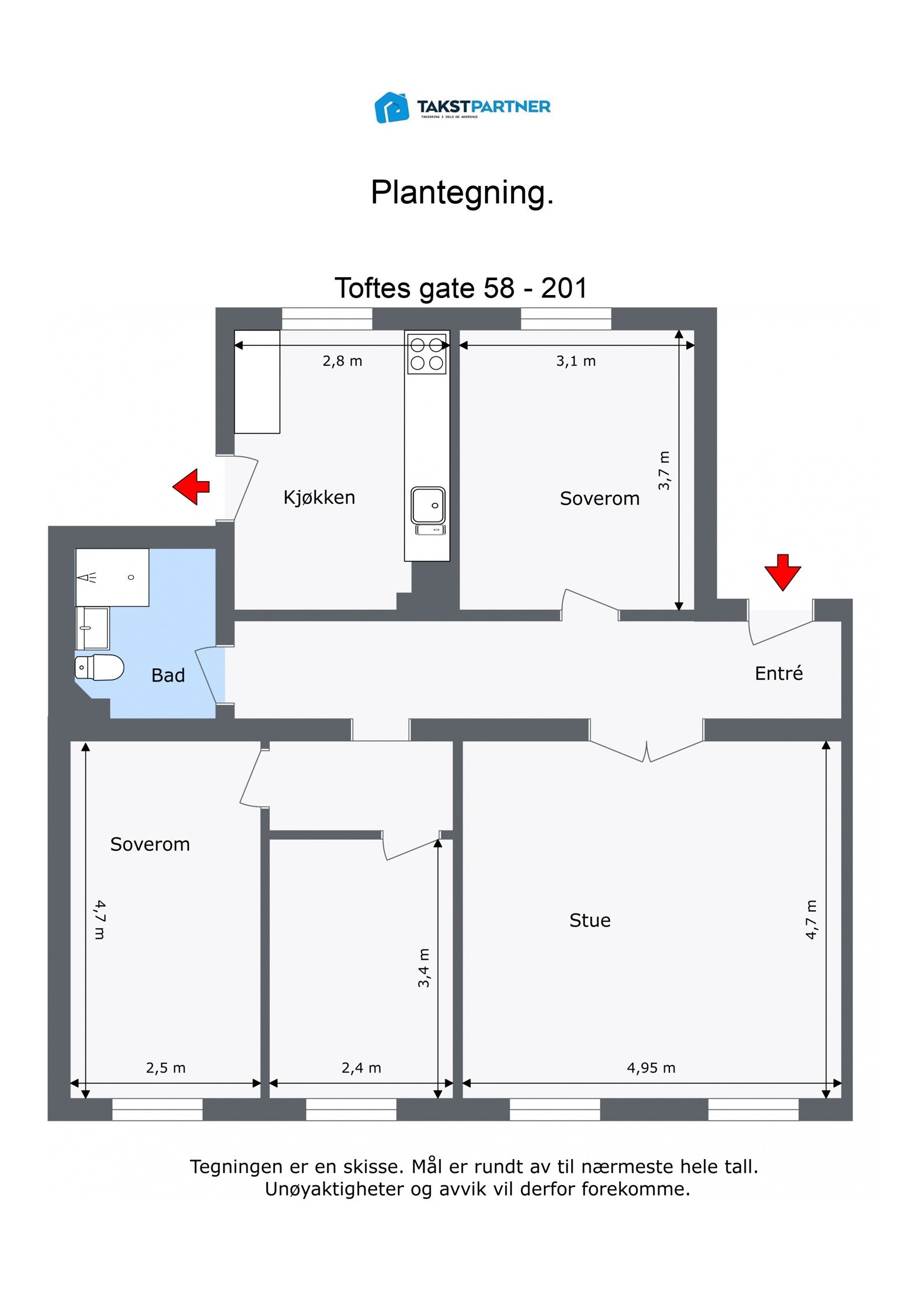 Plantegning 2. etasje. Galleribilde