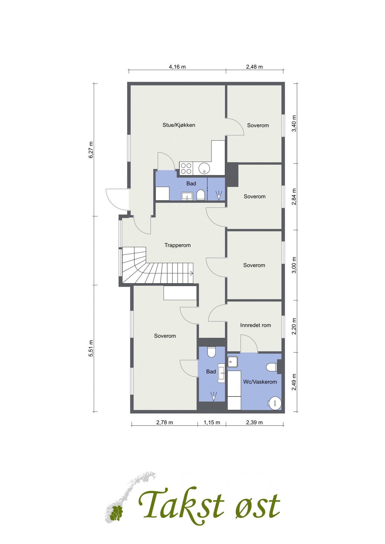 Plantegning underetasje. Galleribilde