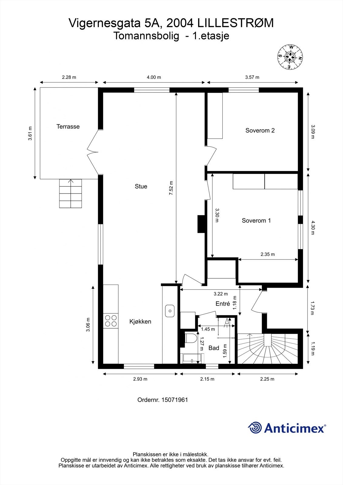 Plantegning - 1.etasje Galleribilde