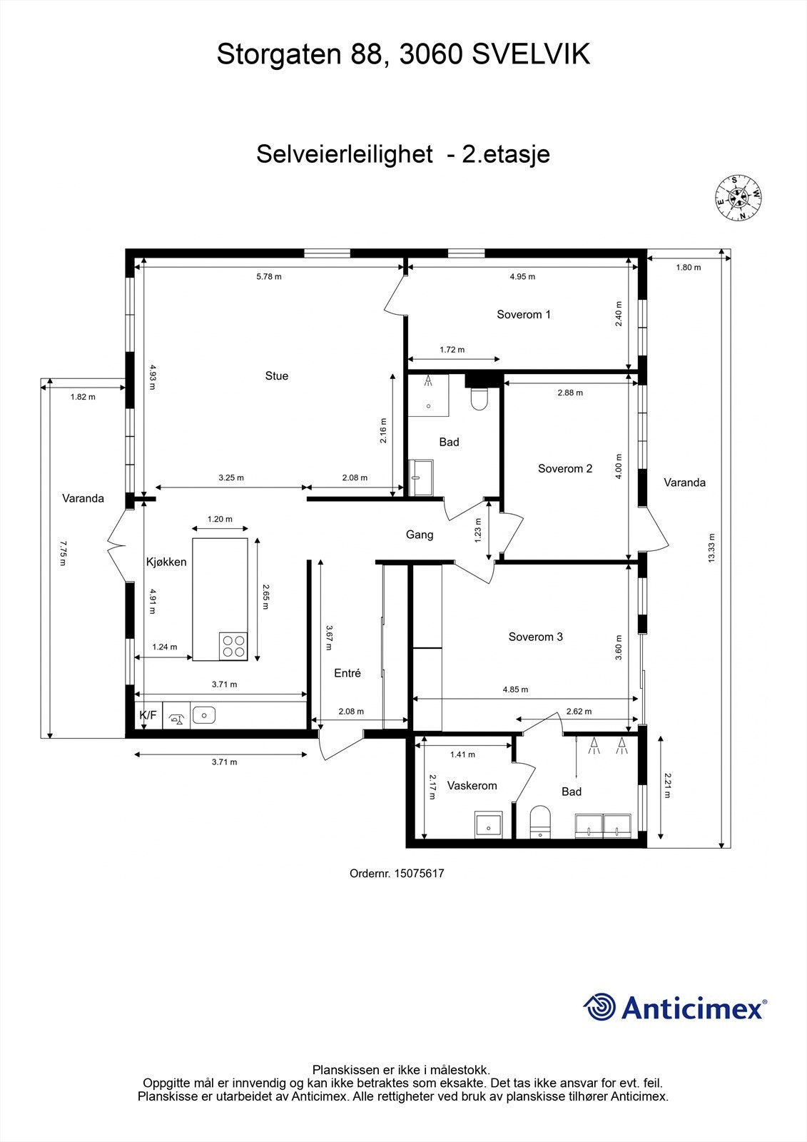 Plantegning - 2. etasje Galleribilde