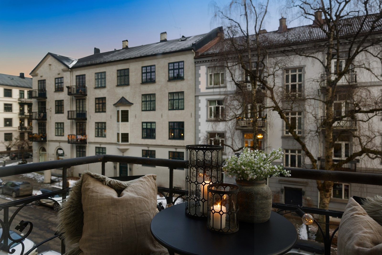 Her er det plass til utemøblement og beplantning. Galleribilde