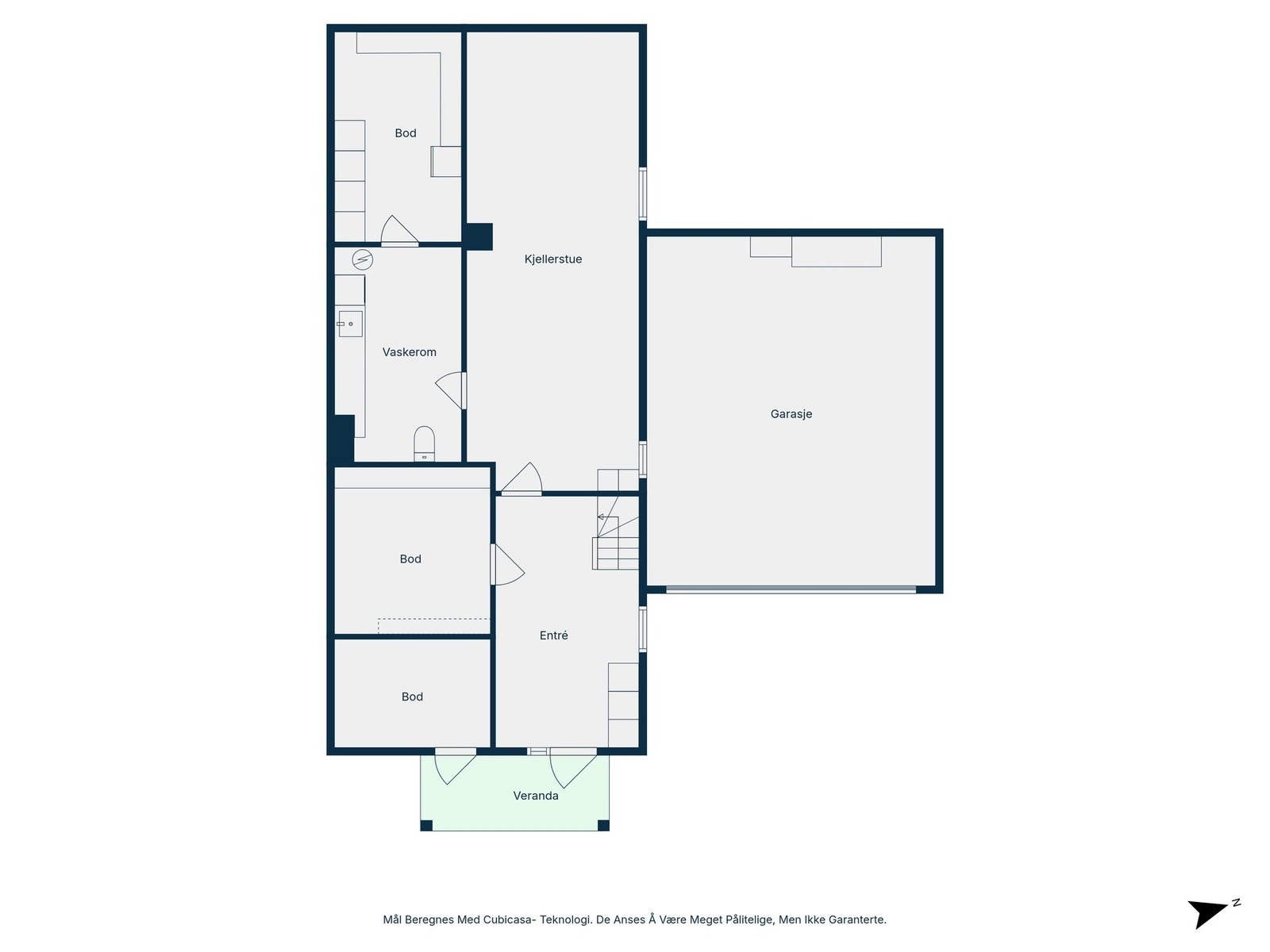 Plantegning underetasje Galleribilde