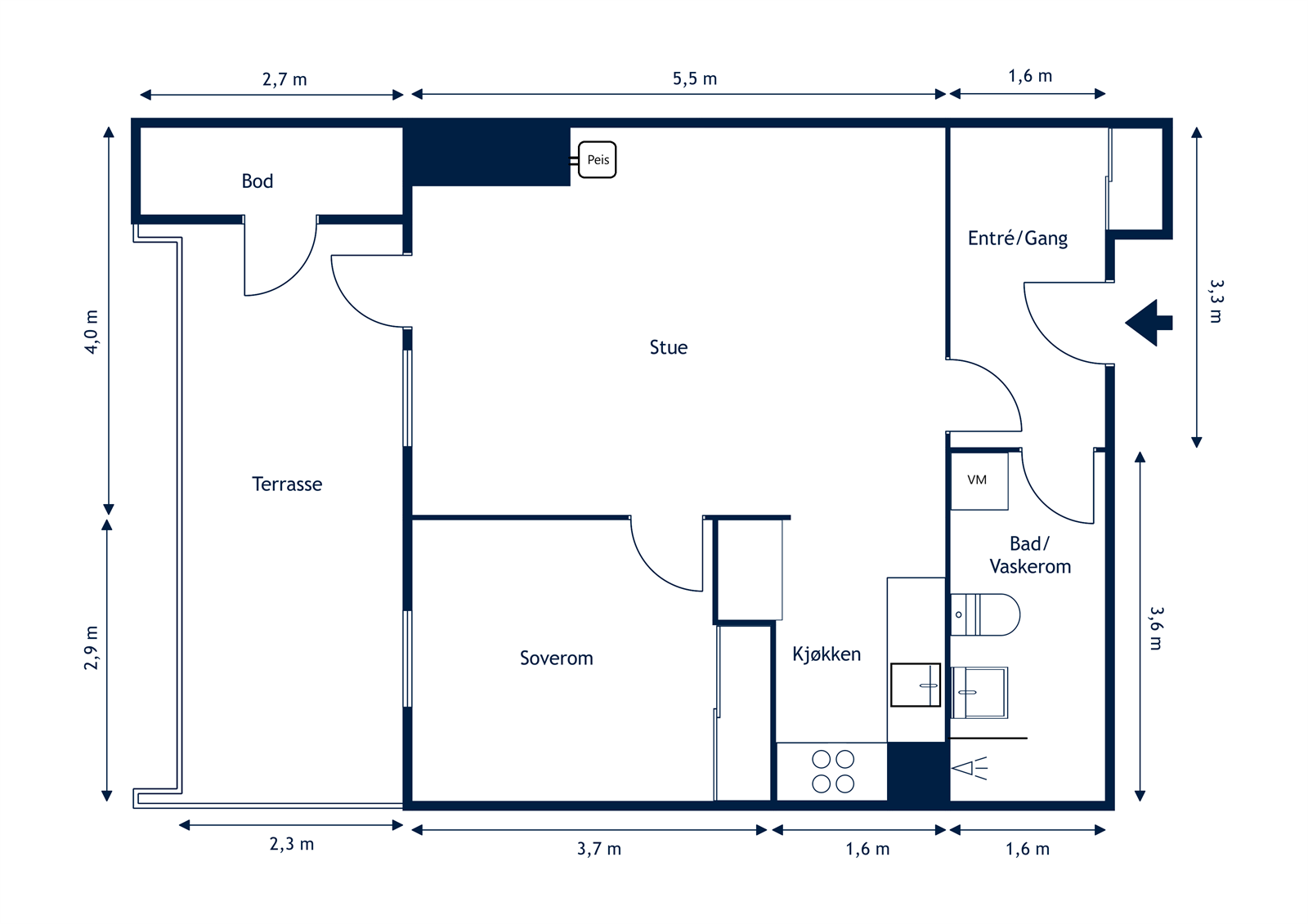 Plantegning Galleribilde