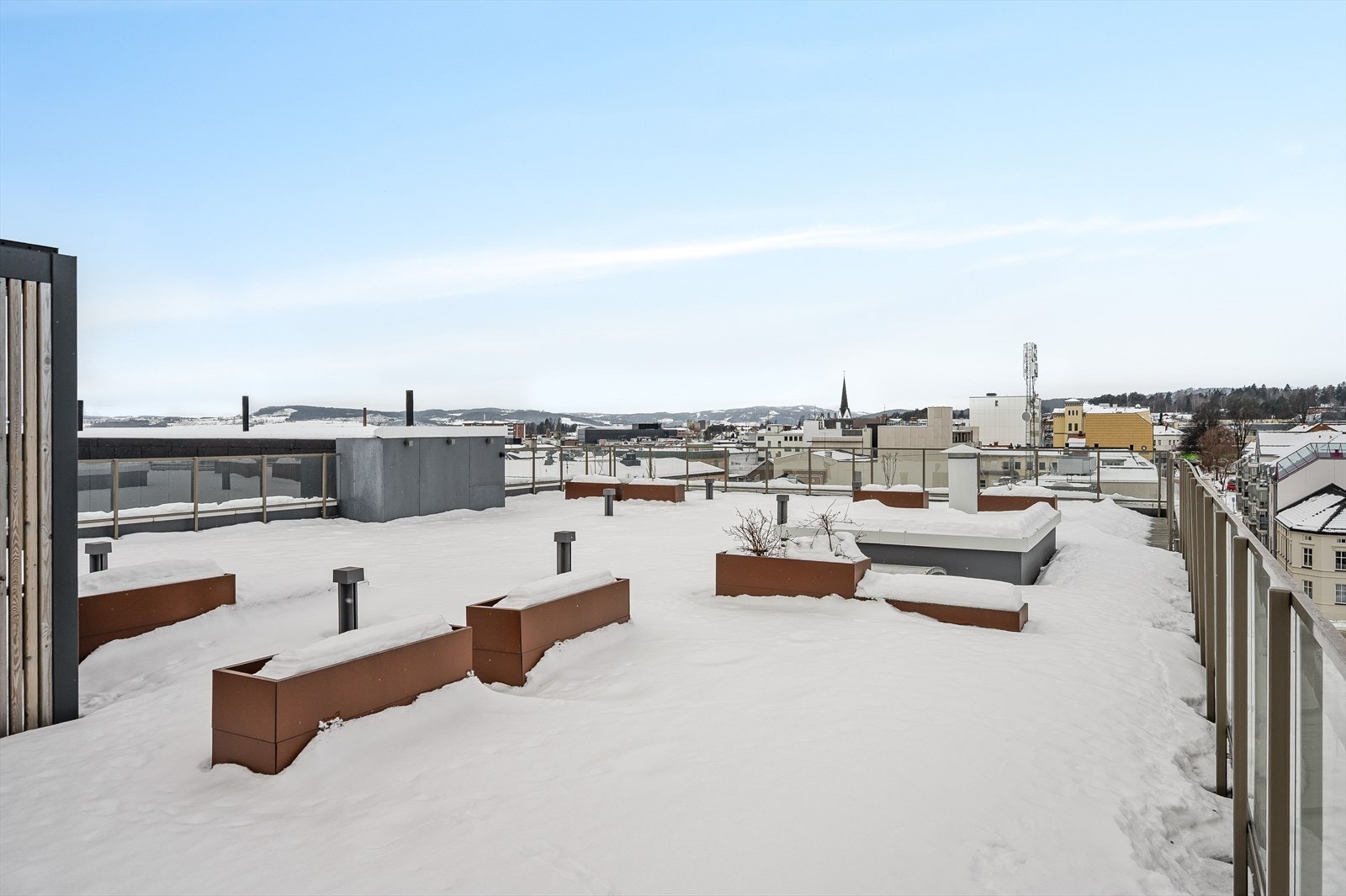 Felles takterrasse. Galleribilde