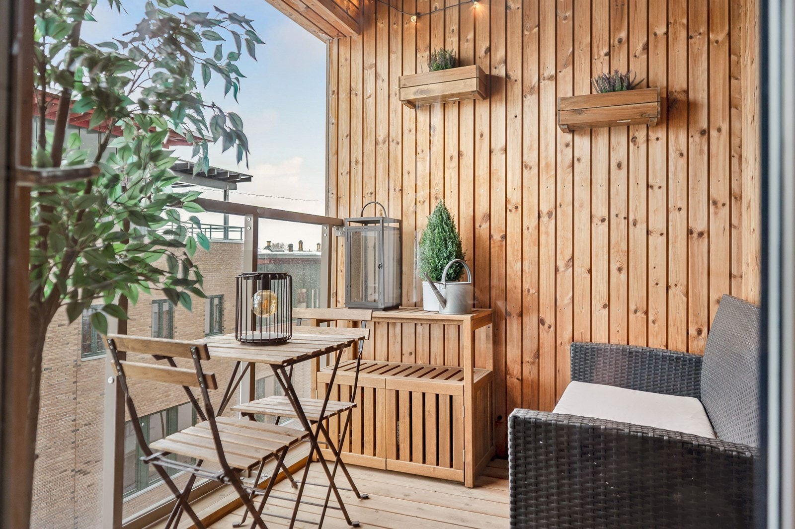 Fin balkong. Galleribilde