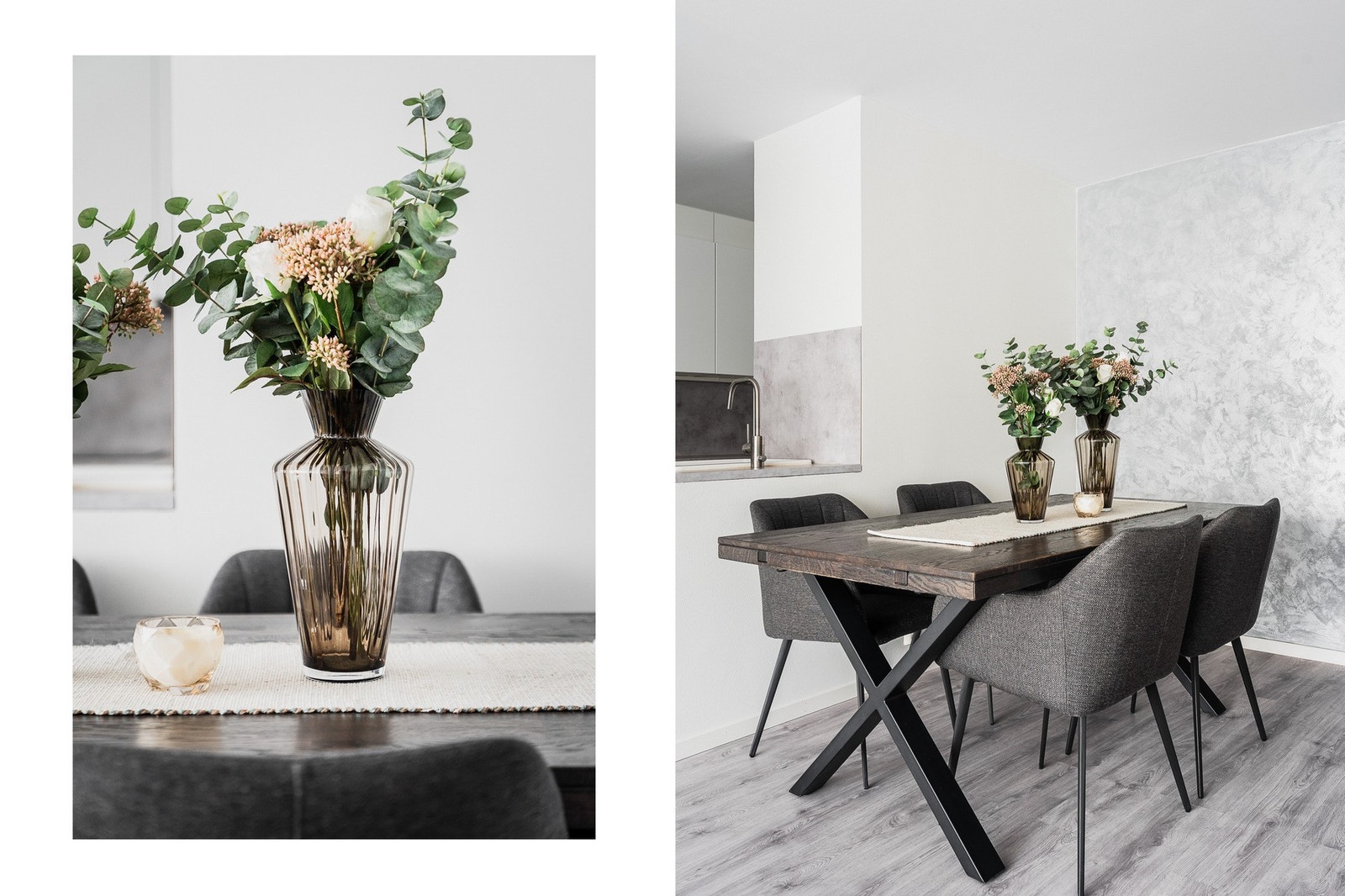 Leiligheten byr mange fine elementer og smaksrike detaljer. Galleribilde