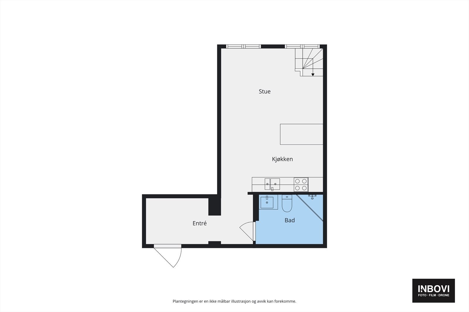 Plantegning for 1. etasje Galleribilde