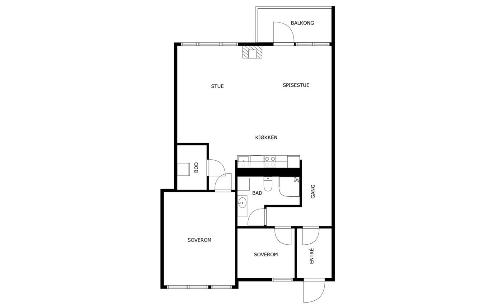 Plantegning Galleribilde