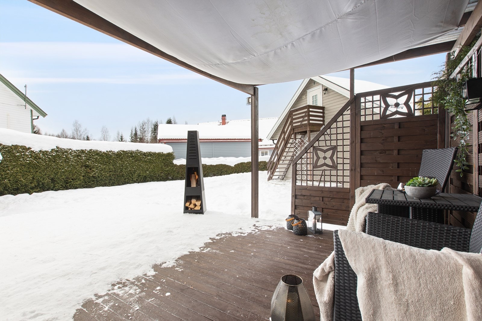 En fin sone for avslapning og sosiale sammenkomster. Galleribilde