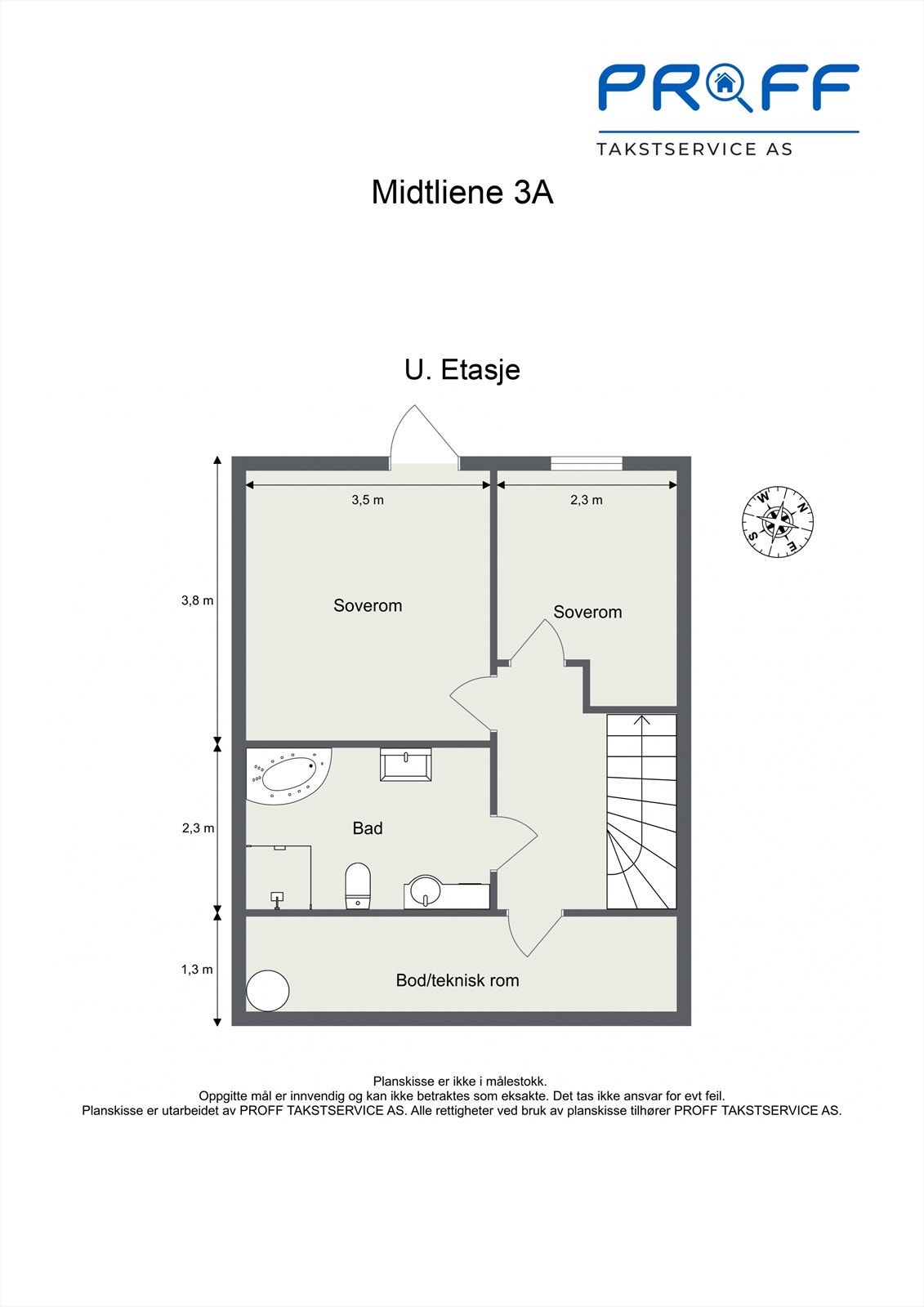 Plantegning underetasje. Galleribilde
