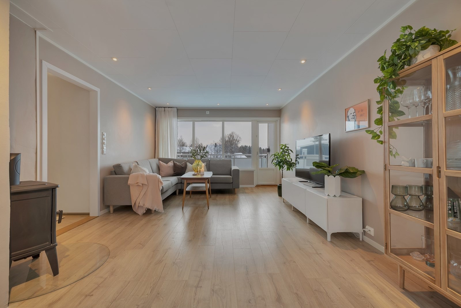 Downlights med dimming i taket Galleribilde