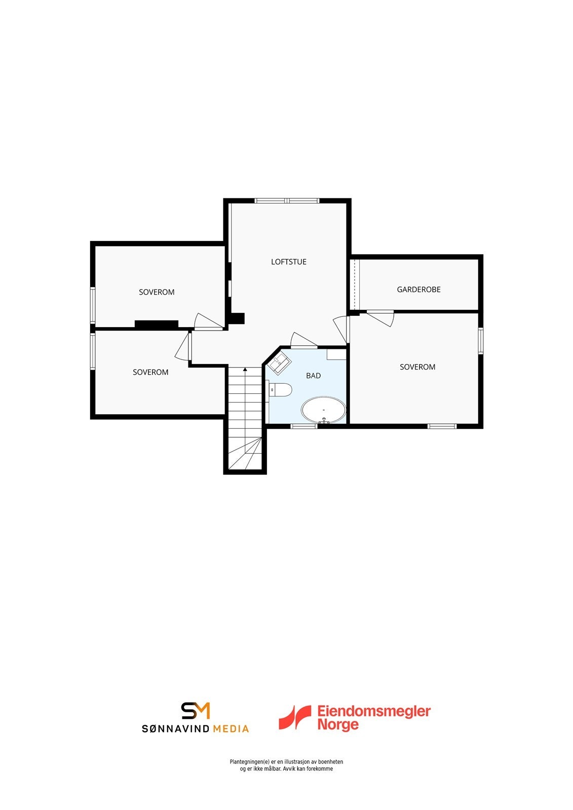 Plantegning 2. etasje Galleribilde