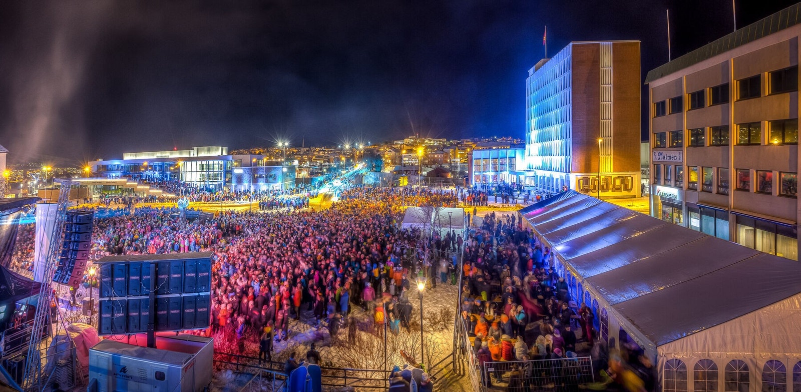 Narvik sentrum Søknadsfest VM Alpin 2025 Galleribilde