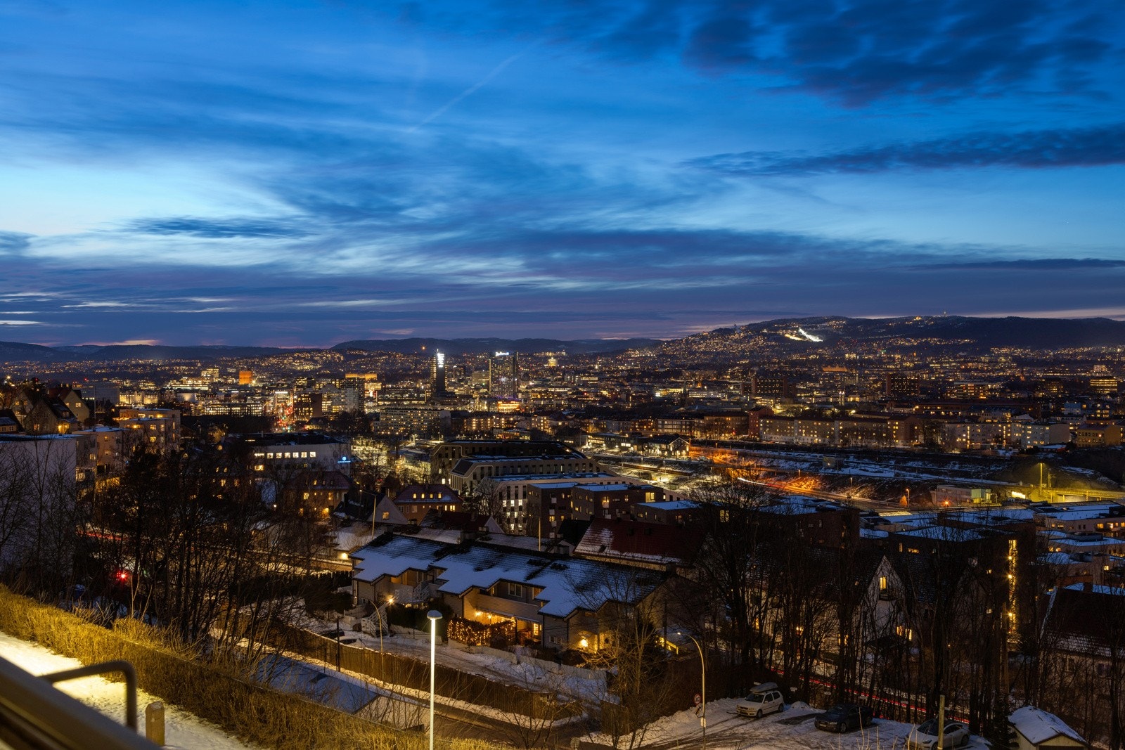Fantastisk utsikt mot byen! Galleribilde