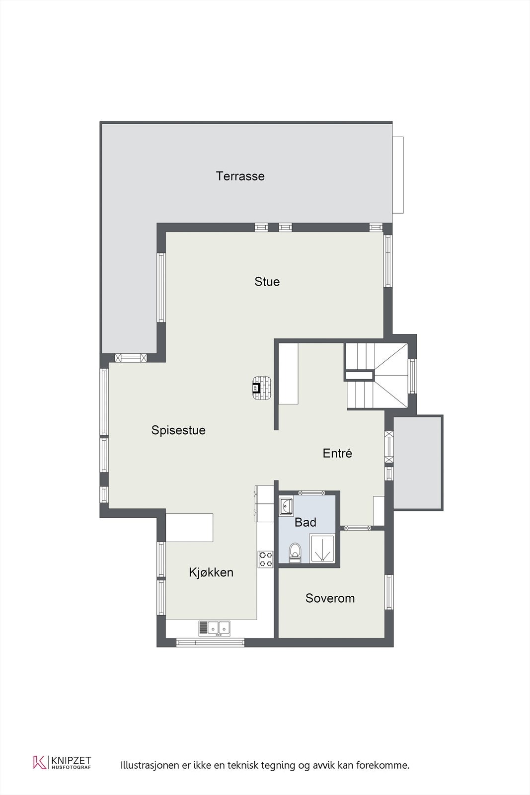 Plantegning 1.etasje. Galleribilde