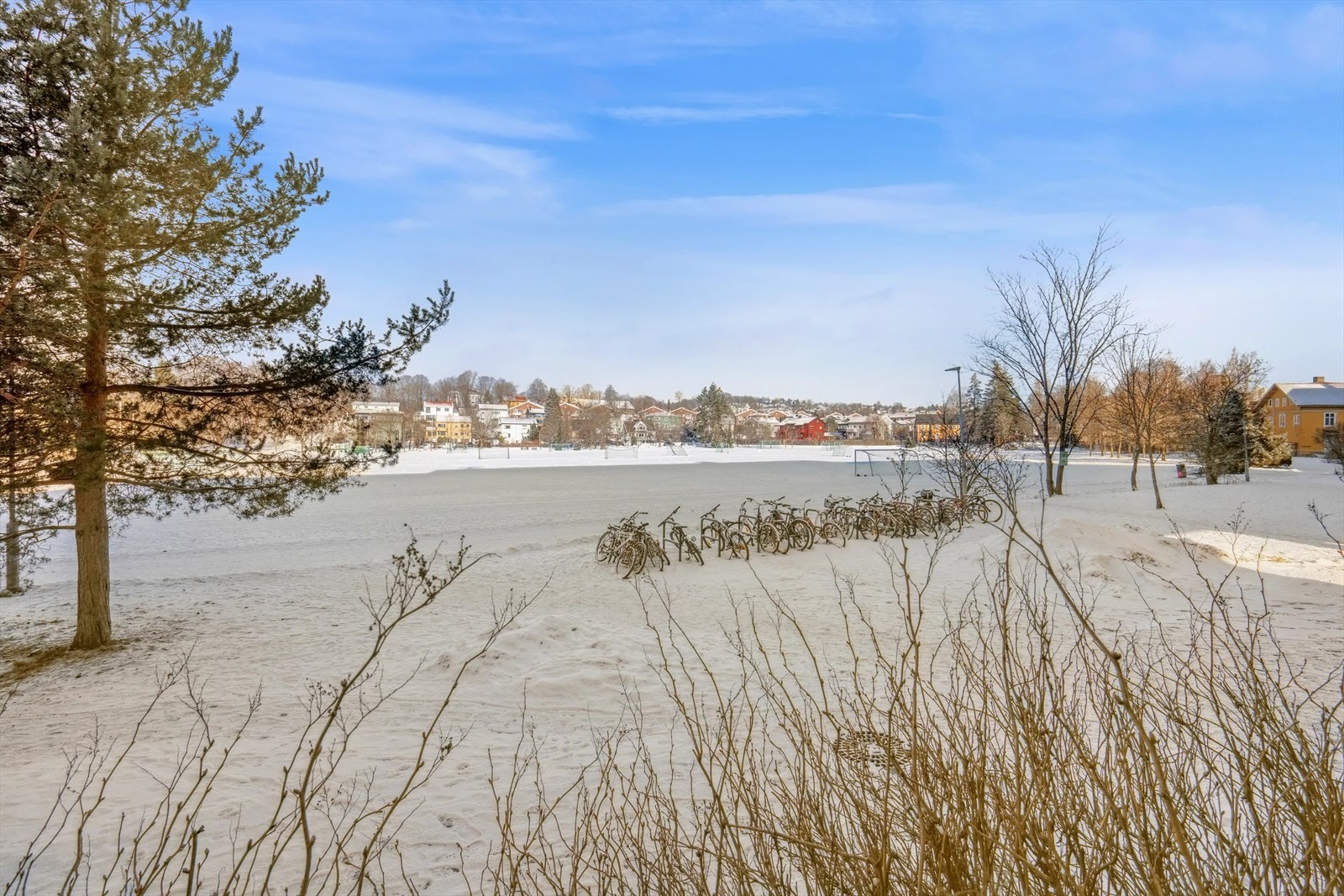 Leiligheten byr på et fantastisk utsyn mot Voldsløkka, som er kjent for sine nydelige og åpne grøntområder. Galleribilde
