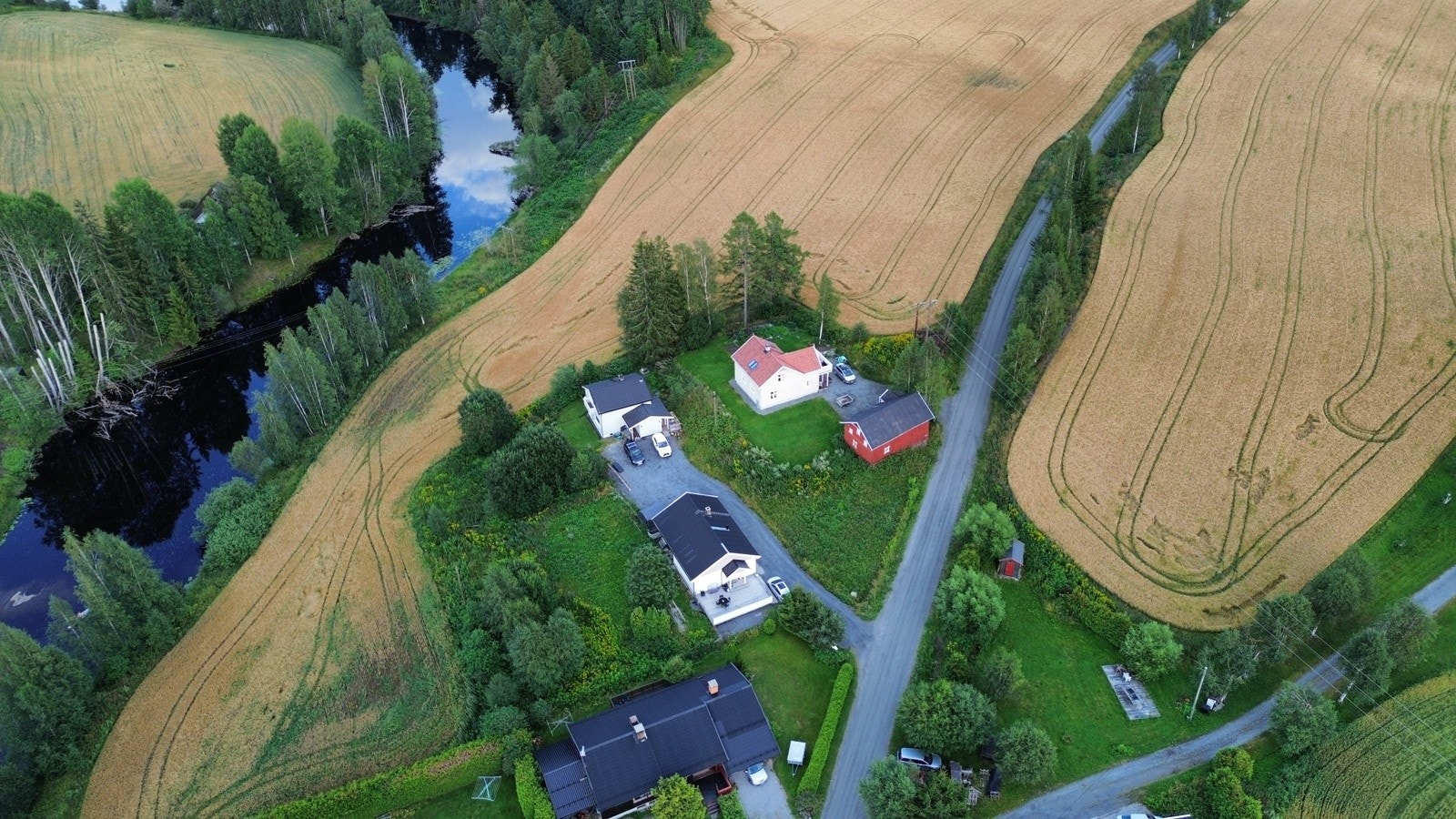 Dronefoto sommer. Galleribilde