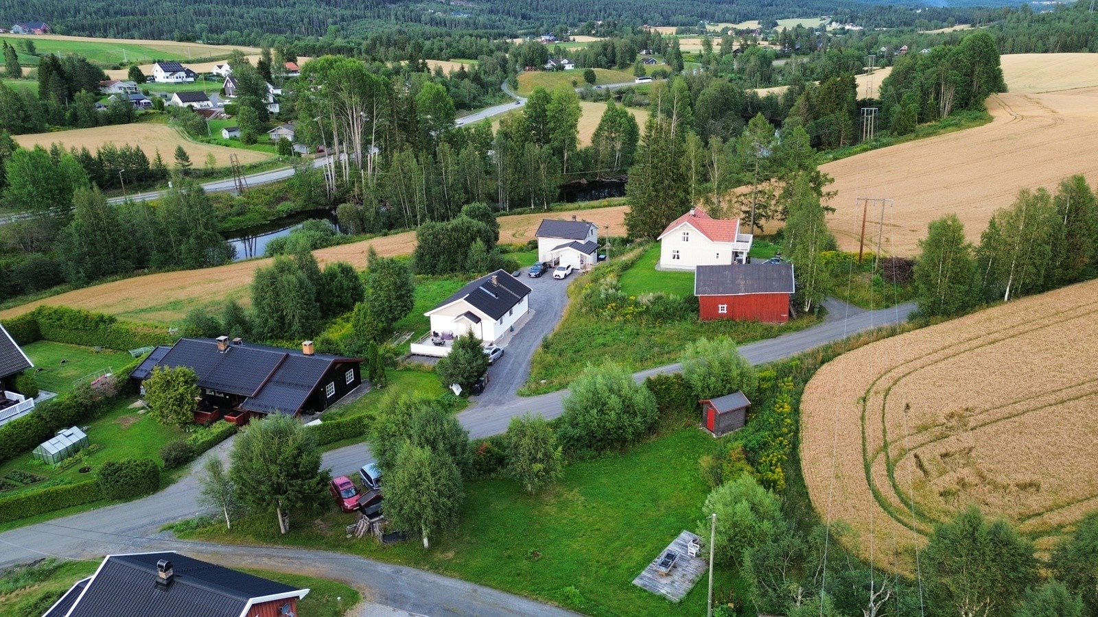 Dronefoto sommer. Galleribilde