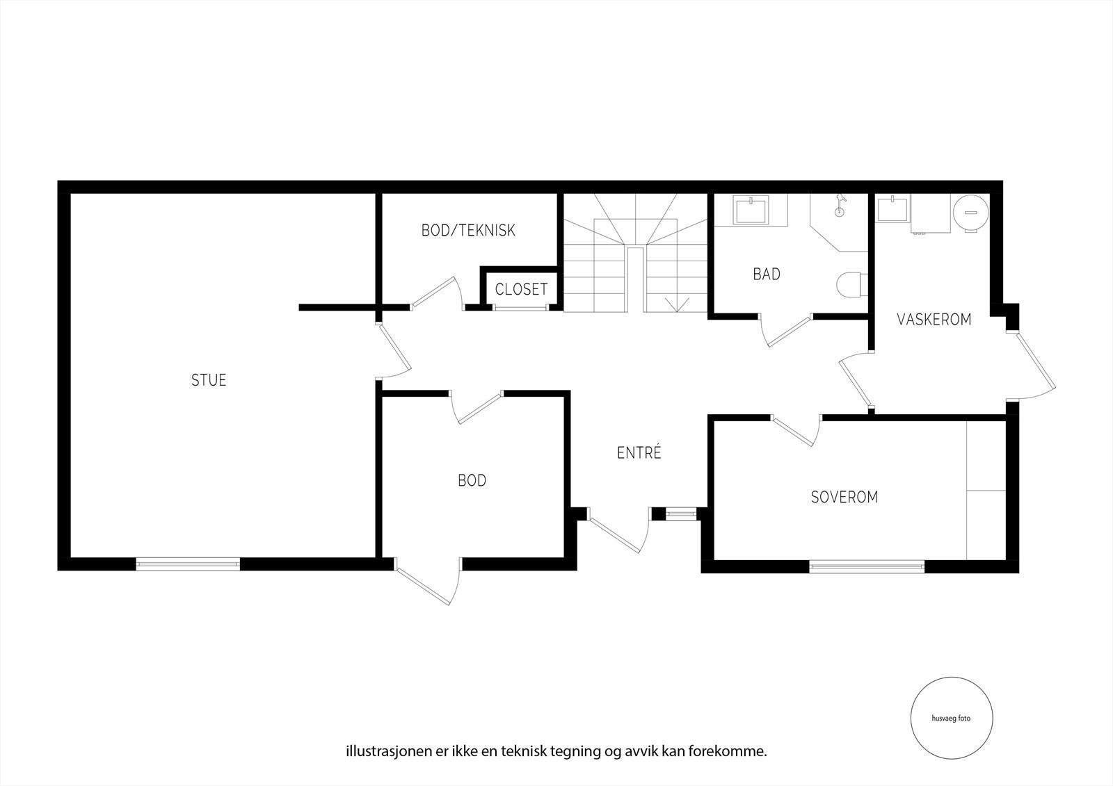 Plantegning underetasje. Galleribilde