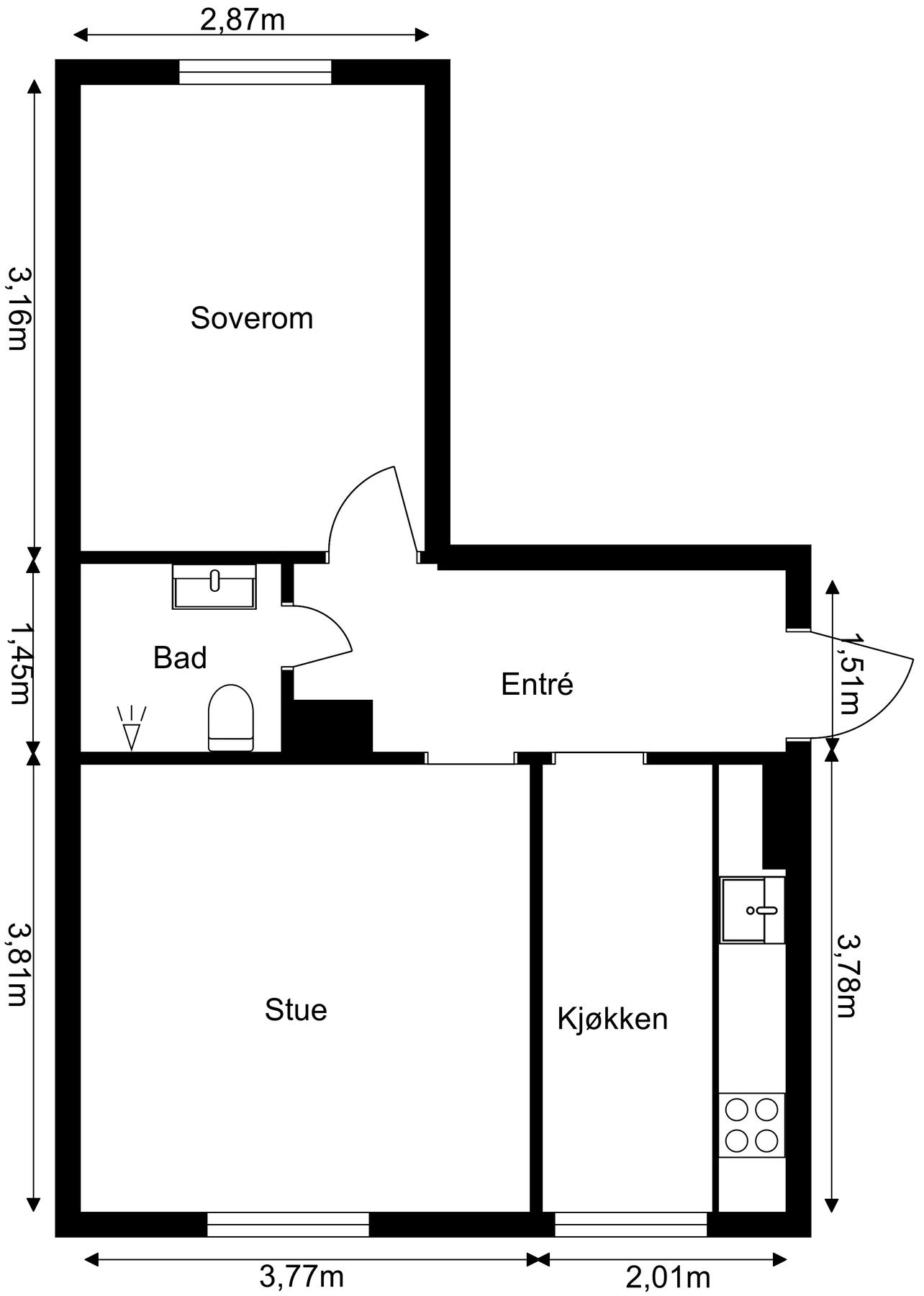 Plantegning Galleribilde