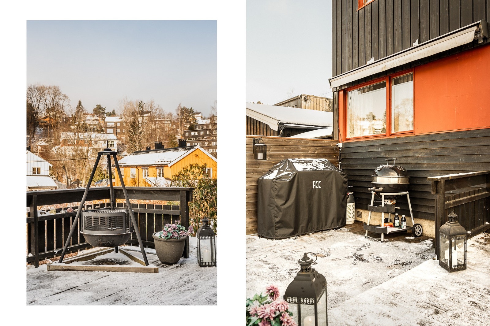 Stor uteplass med flere soner og gode møbleringsmuligheter. Galleribilde