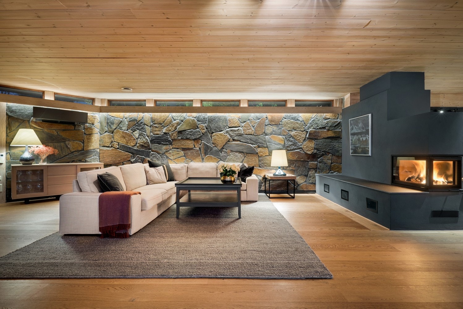 Ny peis fra Nordpeis(N29P) som gir svært godt med varme på kalde vinterkvelder. Galleribilde