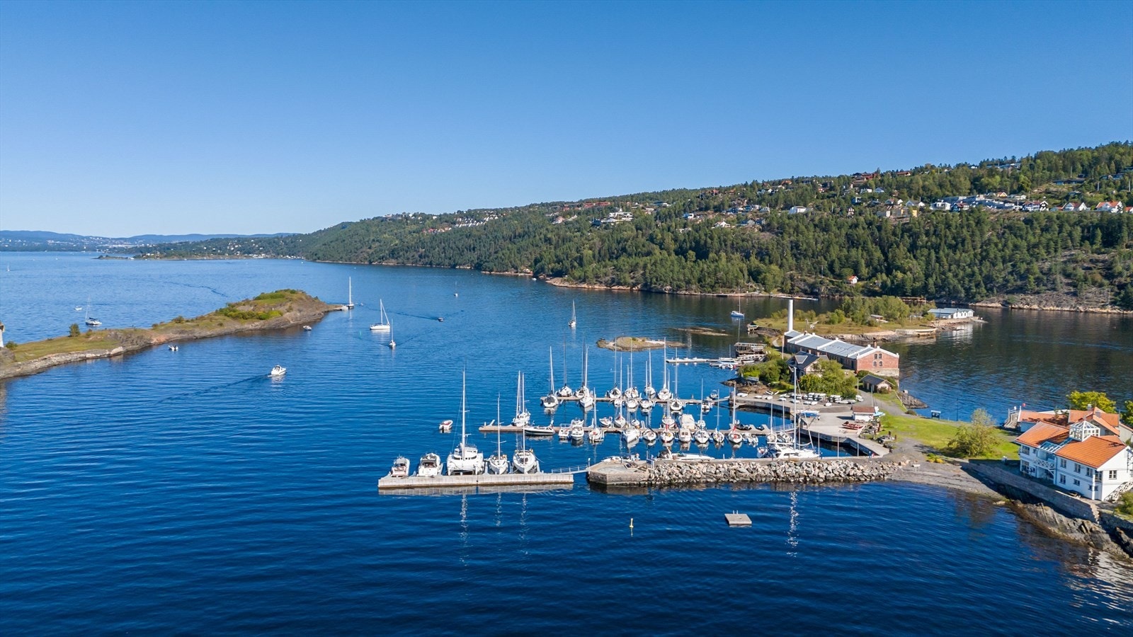 Steilene - hvor bl.a. Nesodden Seilforening holder til. Galleribilde