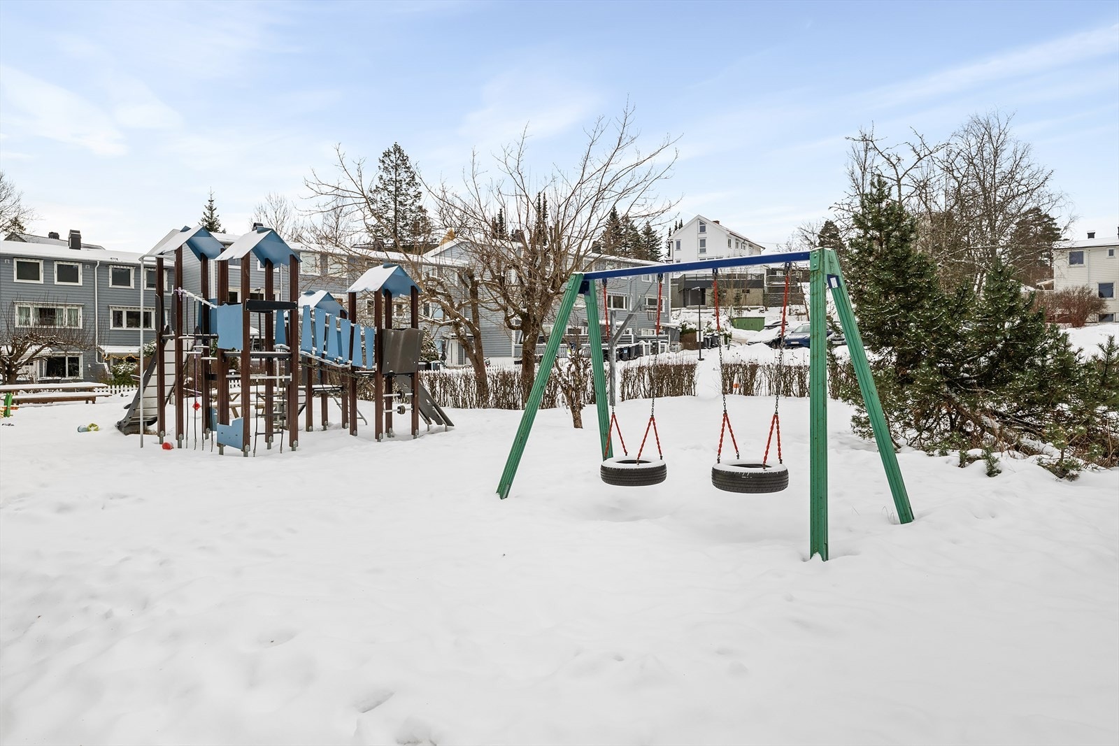 Området er trygt og oversiktlig, ideelt for barnefamilier. Galleribilde