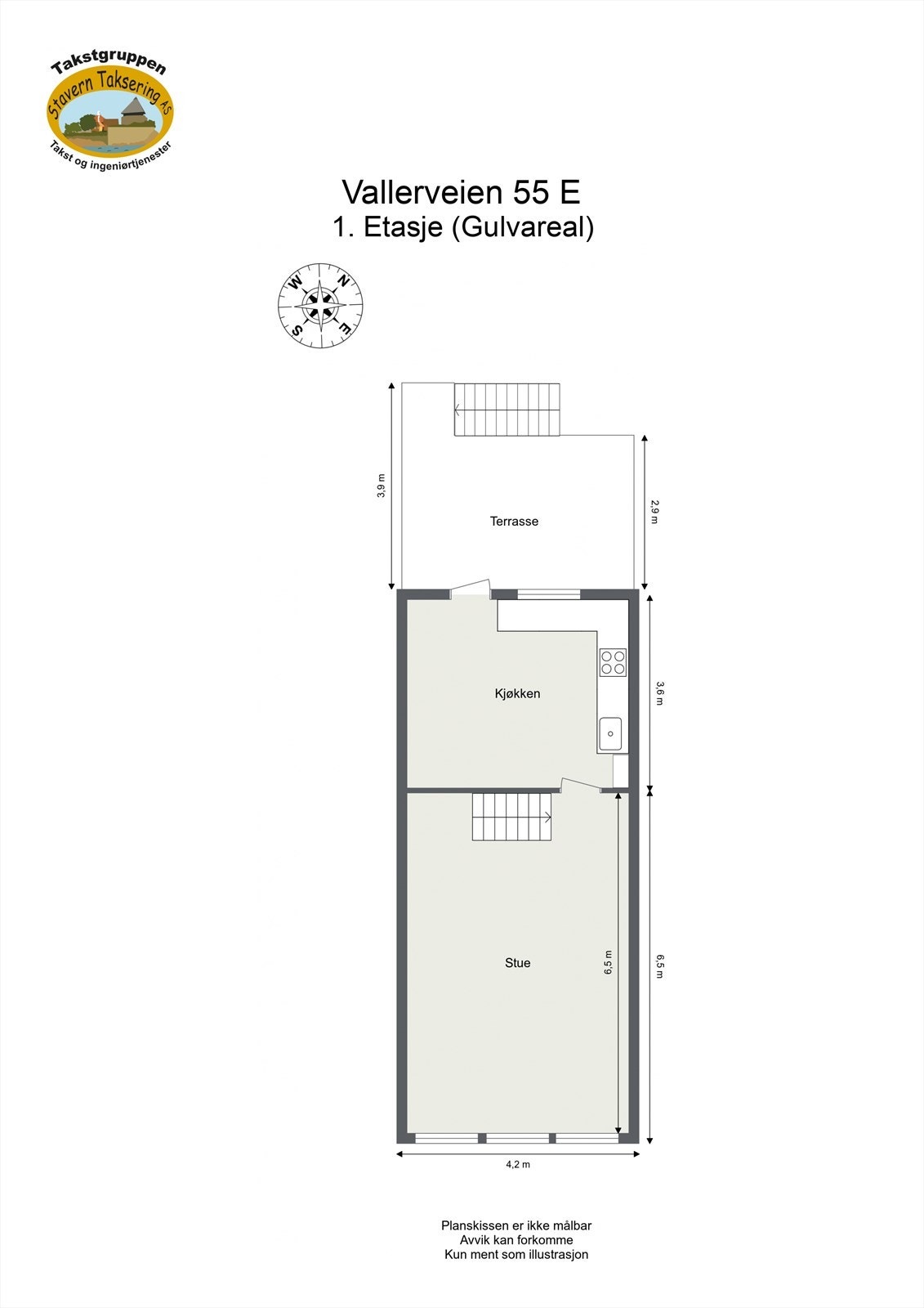 Plantegning 1. etasje. Galleribilde