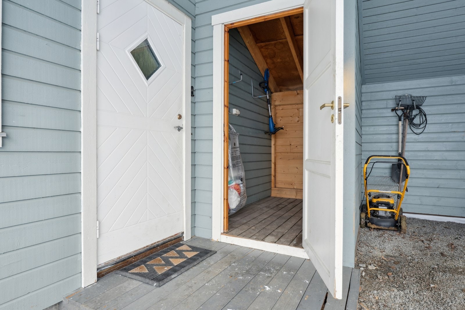 Praktisk utvendig bod på 3 m². Galleribilde