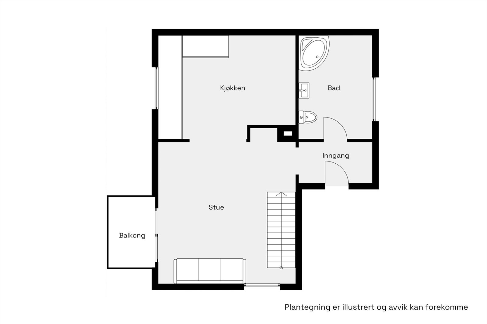 Plantegning 2. etg Galleribilde