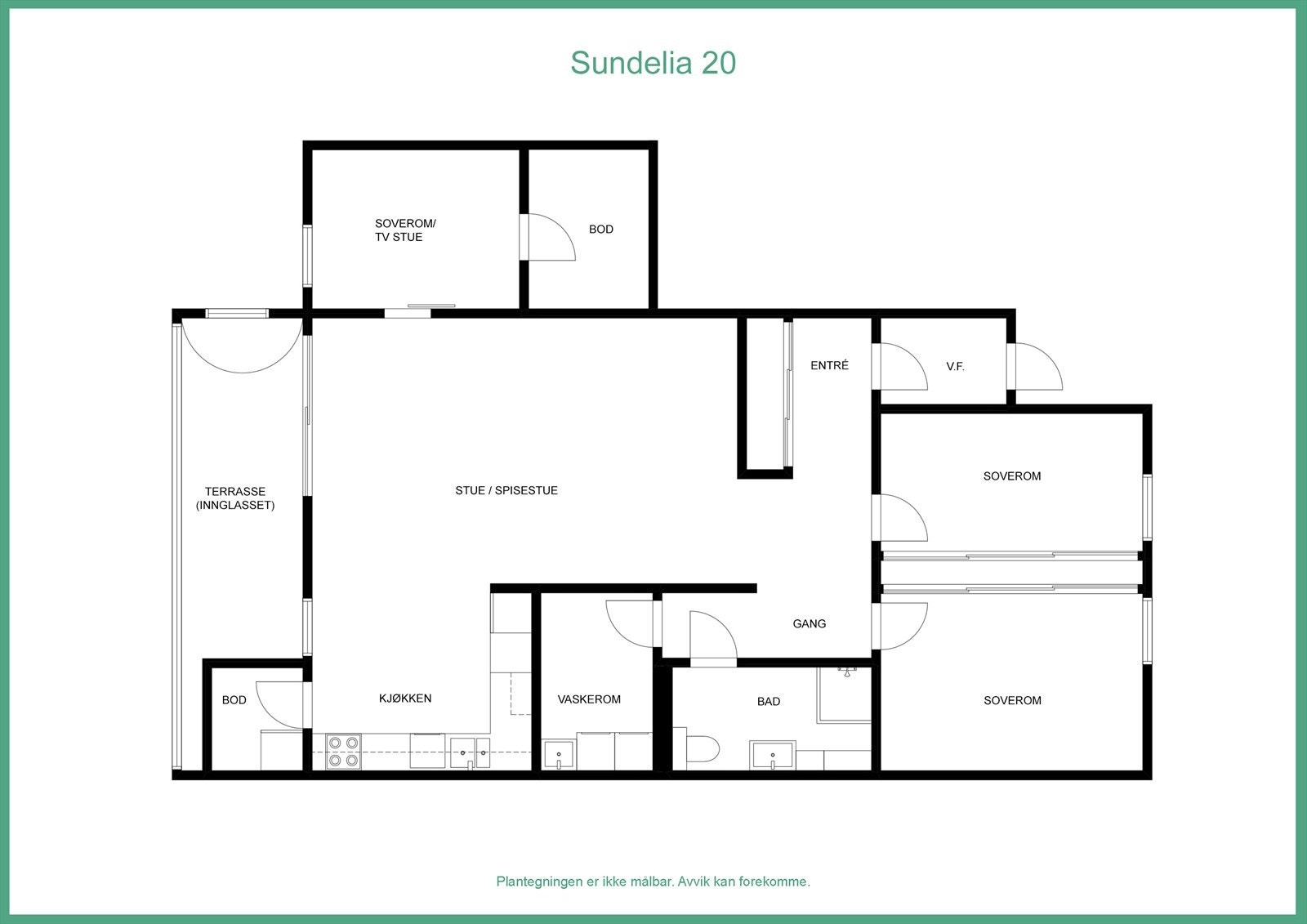 Plantegning - god og innholdsrik planløsning Galleribilde