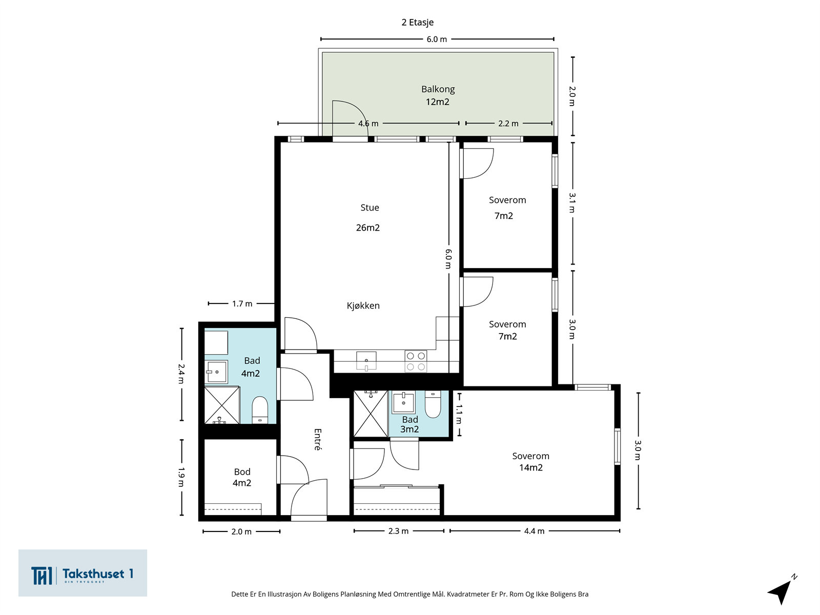 Plantegning Galleribilde