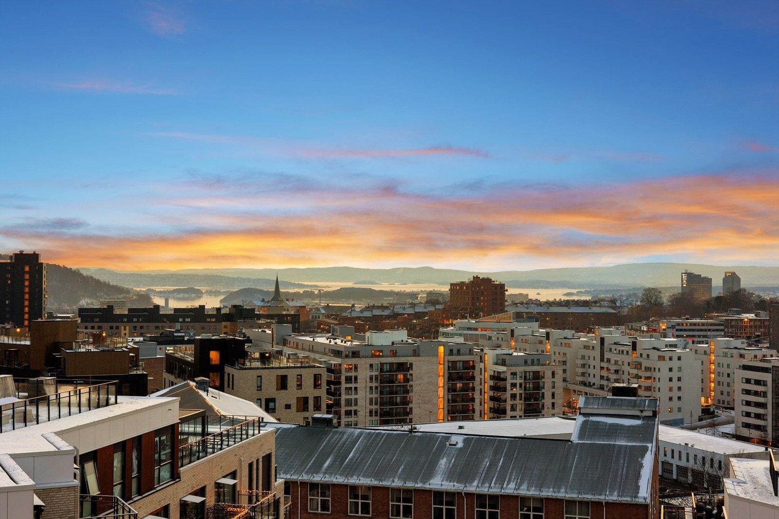 Felles takterrasse. Galleribilde