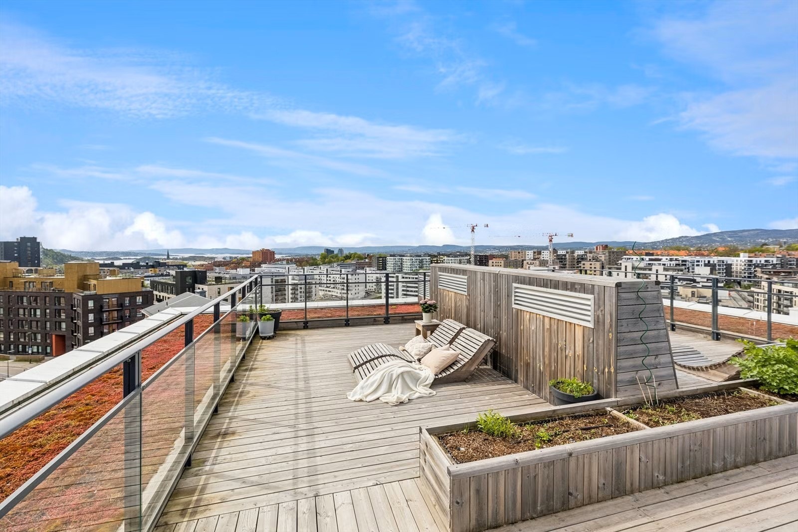 Felles takterrasse. Galleribilde